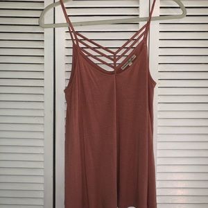 Express Pink Strappy Top